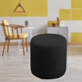 thumbnail image 4 of Langgg Housse Extensible pour Pouf, Protecteur de Meuble, Canapé Rond, Housse Élastique pour Pouf, Housses de Repose-Pieds, Housses de Sofa, Housse Ronde, Maison, Noir, 4 of 8