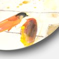 thumbnail image 2 of Designart 'Multicolor Bird Meeting' Traditional Metal Circle Wall Art, 2 of 3