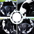 thumbnail image 2 of Cow Print Car Steering Wheel Cover, Universal 15 Inch Fit for Women & Men, 2 of 8
