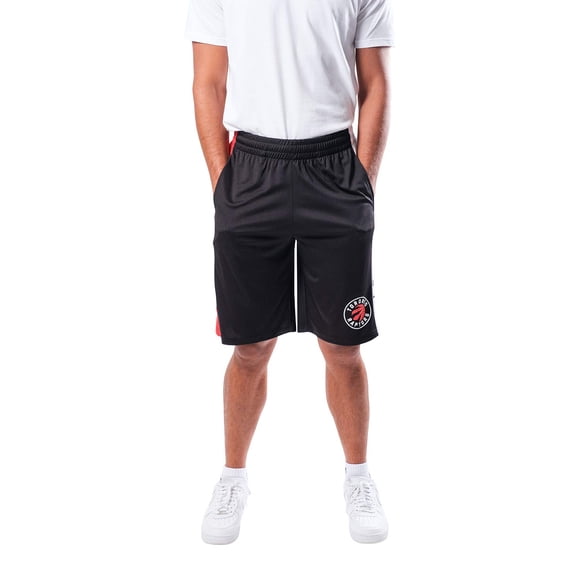 Ultra game NBA Toronto Raptors Mens Mesh Basketball Shorts, Black, X-Large