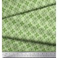 thumbnail image 3 of Soimoi polyester Crepe Fabric Filigree Damask Decor Fabric Printed Yard 42 Inch Wide, 3 of 3