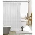 thumbnail image 4 of Doublure de Rideau de Douche Épaisse en Cristal Transparent Robuste avec Pierres Transparentes Robustes et Oeillets Résistants à la Rouille, Imperméable, Doublure de Rideau de Douche en Plastique pour Salle de Bain - 72 Pouces x 72 Pouces, 4 of 7