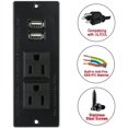 thumbnail image 4 of Desktop Power Bar with 2 Outlets 2 USB Ports Recessed Flush Mountable Power Strip, 4 of 5