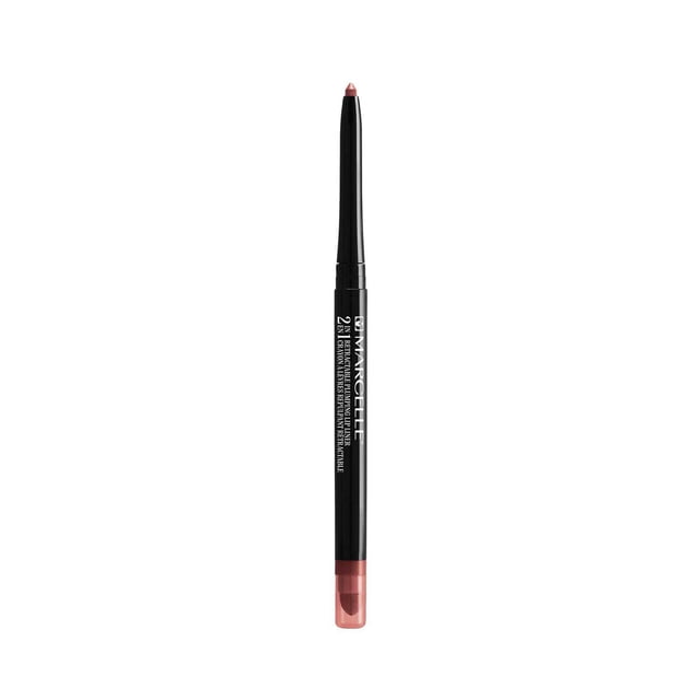 Marcelle Crayon à Lèvres Repulpant Rétractable 2-en-1 Brun Nude, Doté d'Un Crayon Rétractable Noir Mince avec une Pointe Crémeuse Type Gel et un Capuchon Aiguiseur Intégré Assorti Brun Nude, Enrichi d'Un Complexe Maxi-Lèvres pour Adoucir le contour des Lèvres et Rehausser le volume pour des Lèvres Pulpeuses.