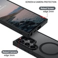 thumbnail image 4 of [PST] Samsung Galaxy S25 Ultra Case, Matte Rubber Hybrid Back Cover with Magnetic MagSafe Compatible, 4 of 5