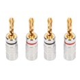 thumbnail image 2 of Banana Plug, Serrated Banana Plug 2 Pairs Wide Application Aluminum Alloy Housing  For Bar, 2 of 8