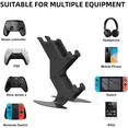 thumbnail image 3 of Controller Stand, Gaming Headset Stand For PS5/PS4/Xbox Series X S/Xbox One/Nintendo Switch/Headset Aluminum Metal Stand Universal Gamepad Game Controller Accessories, 3 of 9