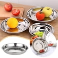 thumbnail image 2 of Binwennn Napperons pour Table de Cuisine Ensemble Centres de Table Ronds Chargeur d'Assiette Disque d'Assiette Non en Acier Inoxydable Assiette Plate Assiette Assiette Peu Profonde Assiette Profonde Assiette en Acier Inoxydable Assiette Assiette Assiette, 2 of 8