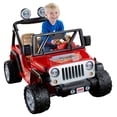 thumbnail image 1 of Power Wheels Jeep Wrangler Ride-On Vehicle - Lava Red & Black, 1 of 9
