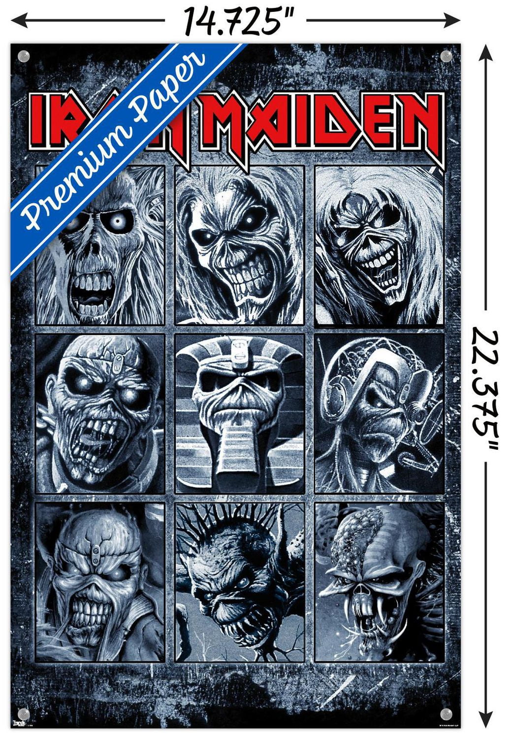Iron Maiden - Grid Wall Poster