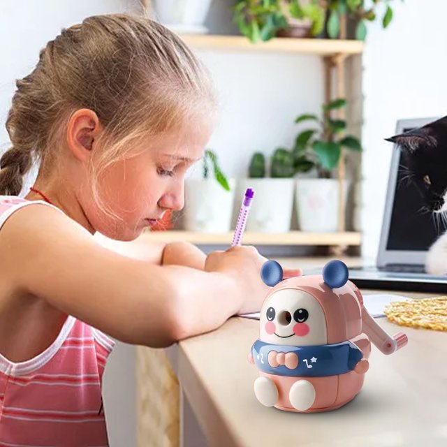 RKSTN Pencil Sharpener Pencil Sharpener Automatic Pencil Sharpener 's Primary School Student Rolling Pen Sharpener Hand Cranked Pencil Sharpener
