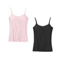 thumbnail image 3 of Timegard Camisoles 2 Pcs pour Femmes avec Soutien-Gorge Intégré Grande Taille Col Rond Respirantes Confortables Extensibles, 3 of 3
