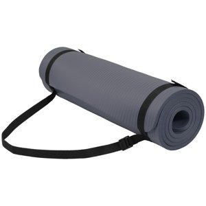 Fitvids 1/2" Tapis d'exercice de haute densité, porte-sangle, Graphite