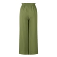 thumbnail image 4 of Jsaierl Womens Casual Wide Leg Pants Ruffle Elastic Drawstring Palazzo Pants Loose Comfy Trousers with Pockets, 4 of 9