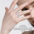 thumbnail image 3 of Smart Ring Health Tracker, IP68 Water Resistant Multiple Sport Modes Step Counter Calorie Tracking Fitness Tracker Ring for Sports, Real Time Synchronization With Phone, 3 of 7