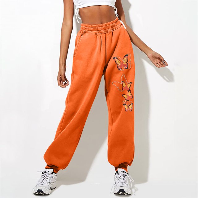 LSLJS Womens Gradient Sweatpants Casual Lounge Trousers with Pockets High Waist Pants