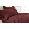 thumbnail image 1 of Ensemble de Draps de Lit 4 Pièces Ultra Doux de Qualité Supérieure, Grand, Burgundy, 1 of 1