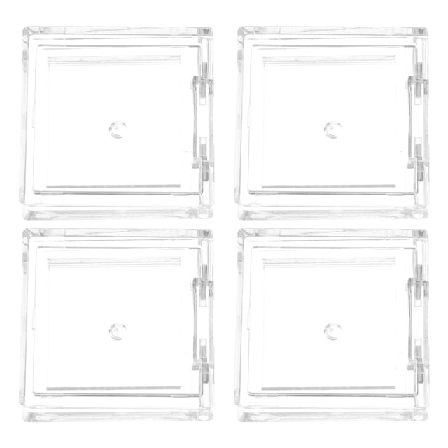 Miangastore 4pcs Eyeshadow Pans Empty Makeup Palettes Refillable Eyeshadow Pans Square Cosmetic Palettes