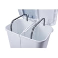 thumbnail image 4 of Step N’ Sort 40L Dual Trash & Recycling Bin – 2 x 20L Kitchen Garbage Can, Hands-Free Step Pedal, Dual Lid Opening, Soft-Close Lid, Removable Inner Bins, White, 4 of 13