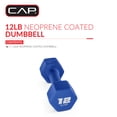 thumbnail image 2 of CAP, 12lb Neoprene Dumbbell, Blue, Single, 2 of 8