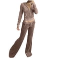 thumbnail image 2 of DPTALR Ensemble Décontracté pour Femmes avec Poche, Col Rond, Manches Longues + Pantalon, 2 of 7