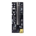 thumbnail image 3 of tredstone 5x USB 3 Riser Board VER009S GOLD PCI-E 1x to 16x Powered 60cm PCIe Extender Black Slot+Red Wire 1Set, 3 of 6