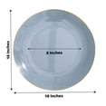 thumbnail image 3 of HLONK 10 Pack Glitter Gold Clear Hammered Plastic Charger Plates  Round Disposable Serving Plates With Gold Rim - 13”, 3 of 11