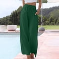 thumbnail image 4 of AherBiu Wide Leg Pants pour Femmes Coton Lin Été Décontracté Léger Joggers Pantalons de Détente Pantalons, 4 of 6