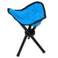 thumbnail image 4 of Camping Stool, Safe Camping Tripod  High Load Bearing Capacity Portable Ergonomic Design With Lanyard For Travel For Outdoor Blue, 4 of 8