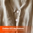 thumbnail image 4 of Shisuyan 50Pcs Sweater Buttons Decorative Shirt Buttons DIY Rose Shape Clothing Buttons, 4 of 9