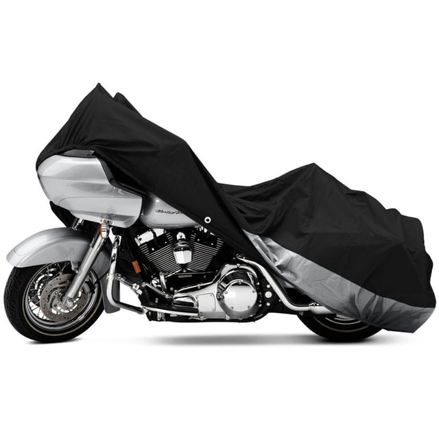 NEH Motorcycle Bike Cover Travel Dust Storage Cover Compatible with Harley Dyna Glide Low Rider