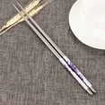 thumbnail image 1 of 1Pc Metal Chopsticks Reusable Chopsticks, Stainless Steel Chopsticks with Different Pattern, Dishwasher Safe Non-Slip Chop Sticks Kitchen Tool Tableware for Home Cooking Eating, 1 of 3