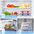 thumbnail image 4 of YOPTOP 4Pack Kids Snack Containers with Lid 4 Compartment Bento Snack Box Stackable Lunch Snack Container,largesize, 4 of 8