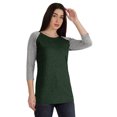 thumbnail image 2 of Inkmeso Womens Color Block Raglan Quarter Sleeve TShirt Baseball Tee Casual Sports Jersey Top, 2 of 8
