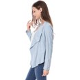 thumbnail image 3 of INSPIRE CHIC Veste en Faux Suède pour Femme à Manches Longues, devant Drapé, Vestes de Moto, 3 of 4
