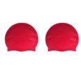 thumbnail image 2 of Agiferg 2 Pcs Bonnet de Bain Universel pour Adulte en Silicone Pur avec Protection des Oreilles, 2 of 2