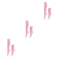 thumbnail image 4 of Youkk 2pcs Polyester Made Slouch Socks Breathable And Sweat-absorbing Elasticity Breathable Fabric Comfortable To Wear Light Pink 3Set, 4 of 6