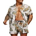 thumbnail image 1 of Stylish Matching Set  Men‘s Printed Shirt and Shorts for Hawaii, 1 of 9