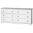 thumbnail image 1 of Wright Home Traditional Wood 6 Drawer Dresser in White, 1 of 4