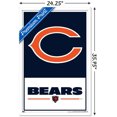thumbnail image 2 of NFL Chicago Bears - Logo 21 Wall Poster, 22.375" x 34" Framed, 2 of 4