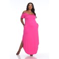 thumbnail image 1 of White Mark Women's Cold Shoulder Maxi Dress, 1 of 5