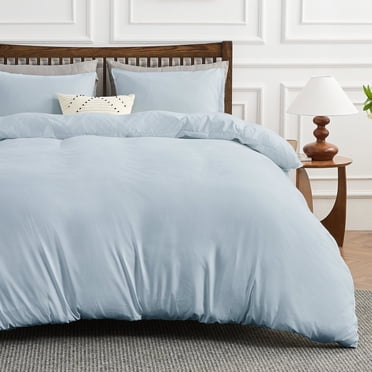 Gogreen Luxury King Duvet Cover, Soft & Breathable Microfiber 3 Pieces King Bedding Sets, King Comfy Duvet Cover, with Zipper Closure