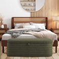 thumbnail image 3 of KOSSMAI Upholstered Storage Bench Ottoman 45.5" For Living Room Bed Room Office Entry Green, 3 of 7