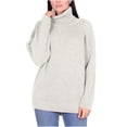 thumbnail image 1 of VgaVtl Pullover Womens Plus Size Sweaters Long Sleeve High Neck Sweaters for Women Knitted Warm Solid Color White Sweaters, 1 of 5