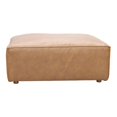 thumbnail image 1 of MOE'S Home FORM OTTOMAN SONORAN TAN LEATHER, 1 of 4