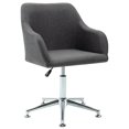 thumbnail image 1 of vidaXL Swivel Dining Chair Dark Grey Fabric, 1 of 5
