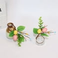thumbnail image 4 of Spring Decorations for Home, Colored Berries Easter Eggs Napkin Ring Set of 10, 5.5x1.5In Foam with Eucalyptus, Easter Decorations for Home and Holiday Table, 4 of 6