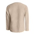 thumbnail image 5 of Casual Solid Long Sleeve V Neck T Shirt, 5 of 5