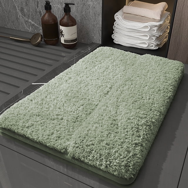 TopLLC Bathroom Rugs Bathroom Rugs Bath Mat For Back Of Foot Rubbing Thick Soft And Non-Slip Full Wrap Bath Mats Water Absorbent And Washable Bath Rug For Bathroom Shower bath cushion