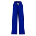 thumbnail image 4 of Pants for Women, Womens Fashionable Striped Printed Drawstring Wide Leg Pants, 4 of 4